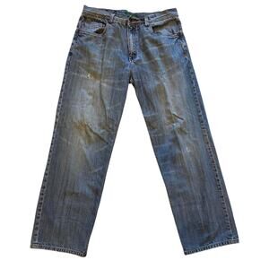 Vintage‎ Billabong Baggy Jeans Mens 36x33 Blue Denim Skate Y2K Loose Fit
